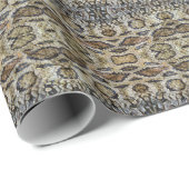 スネークスキンパターンテクスチャ ラッピングペーパー (ロールコーナー)