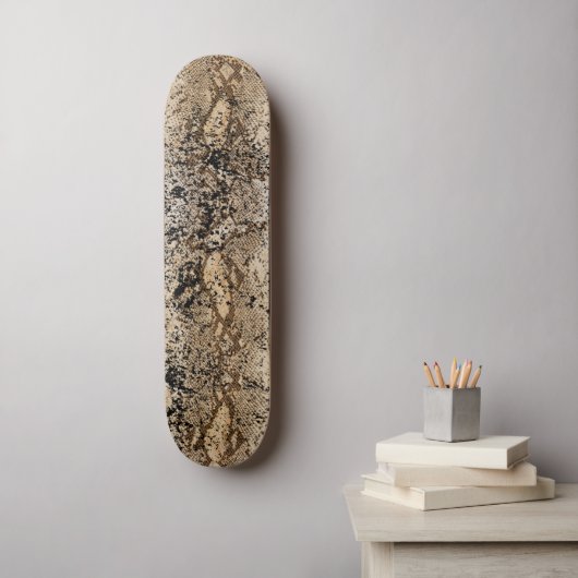 スネークスキンパターン スケートボード (ウォールアート)