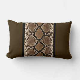 スネークスキンパターン ランバークッション