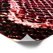 スネークスキンプリント。スネークパターン。アニマルプリント。列 ポスター (角)