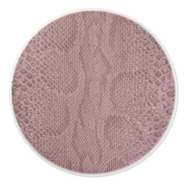 スネークスキンプリント セラミックノブ