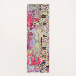 スネークスキンヨガマットはっきりした鮮やか金ゴールドカラフル ヨガマット