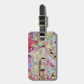 スネークスキン荷物タはっきりしたグ鮮やかカラフル ラゲッジタグ (正面縦)