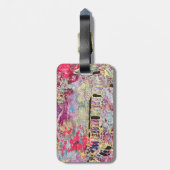 スネークスキン荷物タはっきりしたグ鮮やかカラフル ラゲッジタグ (裏面縦)