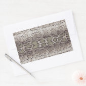 スネークスキン長方形ステッカー 長方形シール (封筒)