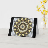 スネークスキン カード (黄色い花)