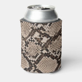 スネークスキン：テクスチャ付きの背景。 缶クーラー (缶裏面)