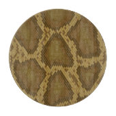 スネークスキン、ハ虫類パターン カッティングボード (正面)