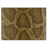 スネークスキン、ハ虫類パターン カッティングボード (正面)