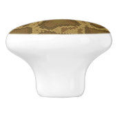 スネークスキン、ハ虫類パターン セラミックノブ (側面)