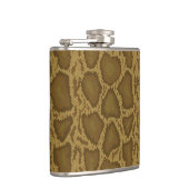 スネークスキン、ハ虫類パターン フラスク (右)