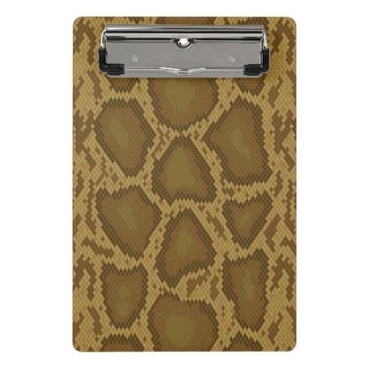 スネークスキン、ハ虫類パターン ミニクリップボード (正面)