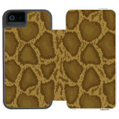 スネークスキン、ハ虫類パターン INCIPIO iPhoneウォレットケース (フォリオ Open)