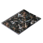 スネークスキン、レザー ノートブック (左側)