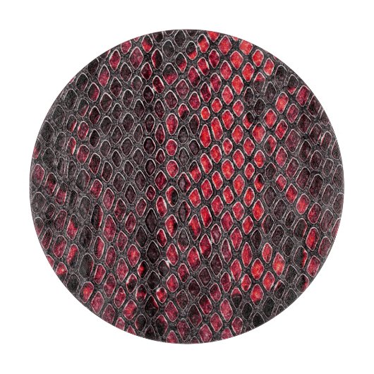 スネークスキン：抽象芸術背景。 カッティングボード (正面)