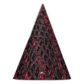 スネークスキン:抽象芸術背景。 パーティーハット (左)