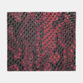 スネークスキン：抽象芸術背景。 フリースブランケット (正面(横))