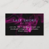 スネークスモークショップビジネスカード 名刺 (裏面)