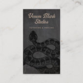 スネークタトゥーアーティストピアシングスタジオ 名刺 (正面)