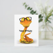 スネークダード |かわいい中国の〔占星術の〕十二宮図 ポストカード (スタンド正面)