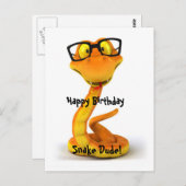 スネークダード |かわいい中国の〔占星術の〕十二宮図 ポストカード (正面/裏面)