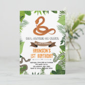 スネークテーマパーティーの招待 招待状 (スタンド正面)