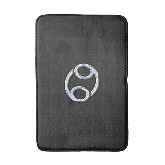 スネークデコールにクロームのような〔占星術の〕十二宮図のサイン バスマット (正面縦)