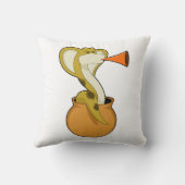 スネークトランペット音楽 クッション (裏面)