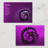 スネークドラゴンアメジスト紫ホワイトレッド 名刺 (正面/裏面)