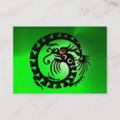 スネークドラゴンエメラルド、美しい、サロン、デイスパ 名刺 (裏面)