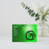 スネークドラゴンエメラルド、美しい、サロン、デイスパ 名刺 (スタンド正面)