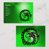 スネークドラゴンエメラルド、美しい、サロン、デイスパ 名刺 (正面/裏面)