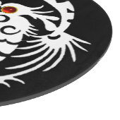 スネークドラゴン，黒，白，赤ルビー カッティングボード (角)