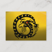 スネークドラゴンTOPAZ紫色の白い赤い黄色 名刺 (裏面)