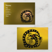 スネークドラゴンTOPAZ紫色の白い赤い黄色 名刺 (正面/裏面)