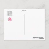 スネークニューイヤーカードのマスター ポストカード (裏面)