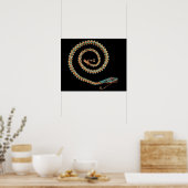 スネークネックレス， 1844 ポスター (キッチン)