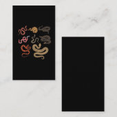 スネークハンター爬虫類収集動物教育 名刺 (正面/裏面)