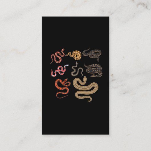 スネークハンター爬虫類収集動物教育 名刺 (正面)