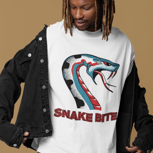 スネークバイトメンズグラフィックTシャツ Tシャツ
