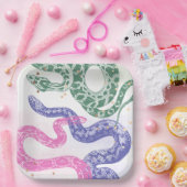 スネークバースデーパーティープレート ペーパープレート (パーティー)