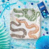 スネークバースデーパーティープレート ペーパープレート (パーティー)