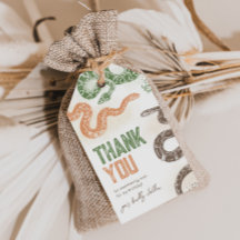 スネークバースデーパーティーメッセージカード