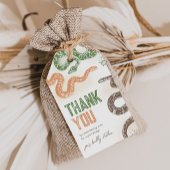 スネークバースデーパーティーメッセージカード ギフトタグ