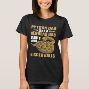 スネークパイソンパパビッグバナナボールパイソン Tシャツ