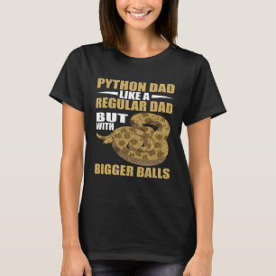 スネークパイソンパパビッグバナナボールパイソン Tシャツ