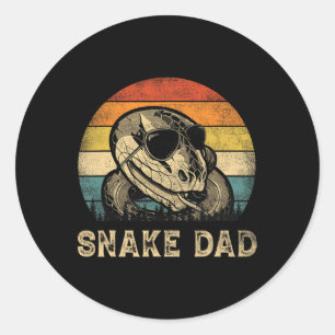 スネークパパスネーク愛好家パパ父の日 ラウンドシール