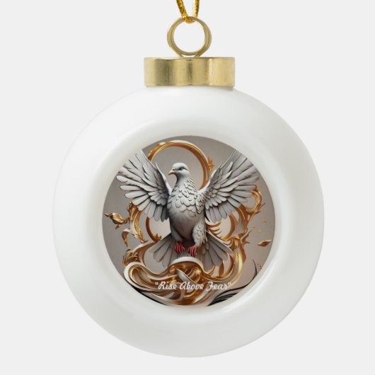 「スネークピットエスケープ」 セラミックボールオーナメント (正面)