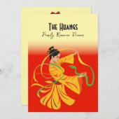 スネークファミリー懇親会ディナー招待状 アドバイスカード (正面/裏面)