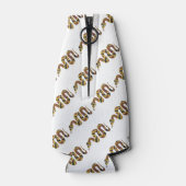 スネークブラウンと金ゴールドシルエット ボトルクーラー (裏面)